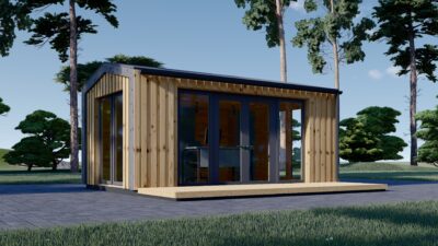 Gartenhaus ERMONES (34mm + Holzverschalung), 5x3m, 15m² – Bild 2