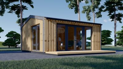 Gartenhaus ERMONES (34mm + Holzverschalung), 5x5m, 25m² – Bild 2