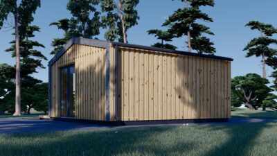 Gartenhaus ERMONES (34mm + Holzverschalung), 5x5m, 25m² – Bild 5