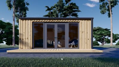 Gartenhaus ERMONES (34mm + Holzverschalung), 5x5m, 25m² – Bild 3