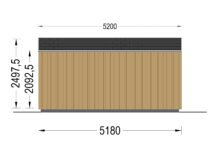 Gartenhaus ERMONES (34mm + Holzverschalung), 5x3m, 15m² – Bild 11