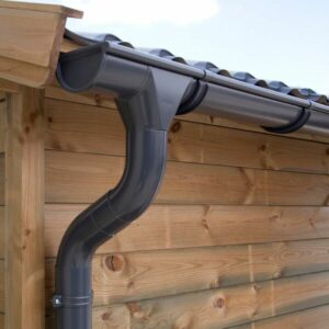 Dachrinnenset Zink Dachrinne für Pultdach bis 13,6 m