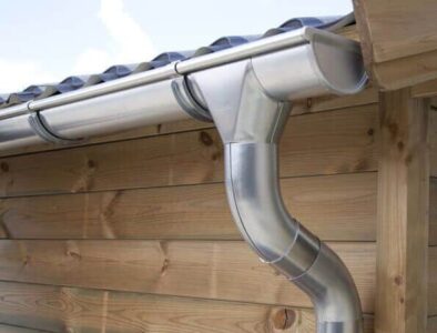 Dachrinnenset Zink für Satteldach bis 13,6 m