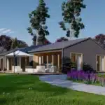 Holzhaus Enns (44 mm + Holzverschalung), 130 m²