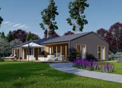 Wohnhaus Enns (66 mm + Holzverschalung) inkl. Isolierung, 130 m²