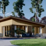 Holzhaus Zürich (66 mm + Holzverschalung), Isoliert 96 m²