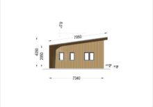 Holzhaus Zürich (66 mm + Holzverschalung), Isoliert 96 m² – Bild 13
