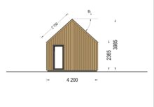 Blockbohlenhaus ADRIAN (34mm + Holzverschalung ), 50m² – Bild 8