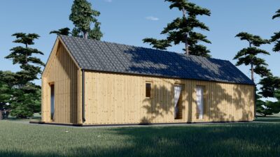 Blockbohlenhaus ADRIAN (34mm + Holzverschalung ), 50m² – Bild 3