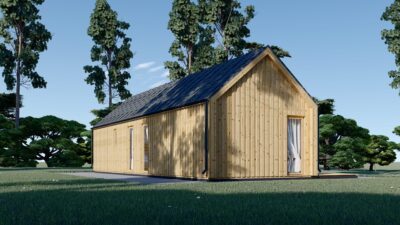 Blockbohlenhaus ADRIAN (34mm + Holzverschalung ), 50m² – Bild 4