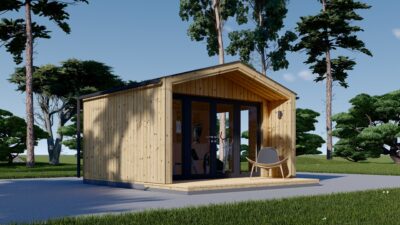 Gartenhaus ELSA (34 mm + Holzverschalung), 4x3m, 12m² – Bild 6