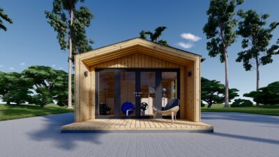 Gartenhaus ELSA (34 mm + Holzverschalung), 4x3m, 12m² – Bild 2