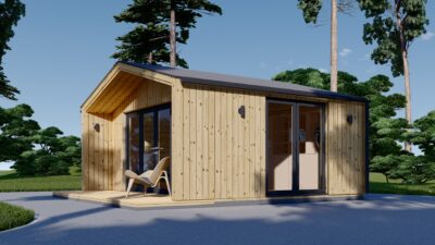 Gartenhaus ELSA (34 mm + Holzverschalung), 5x4m, 20m² – Bild 6