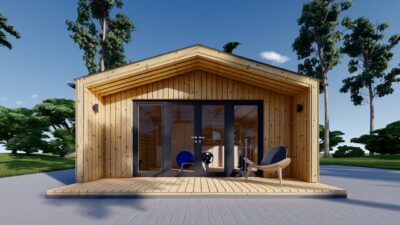 Gartenhaus ELSA (34 mm + Holzverschalung), 5x4m, 20m² – Bild 5