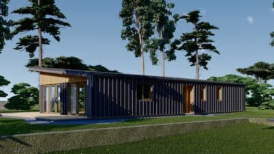 Holzhaus Zürich (66 mm + Holzverschalung), Isoliert 96 m² – Bild 4