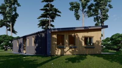 Holzhaus Zürich (66 mm + Holzverschalung), Isoliert 96 m² – Bild 6