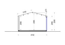 Gartenhaus ELSA (34 mm + Holzverschalung), 4x3m, 12m² – Bild 7