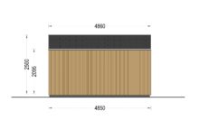 Gartenhaus ELSA (34 mm + Holzverschalung), 5x4m, 20m² – Bild 11