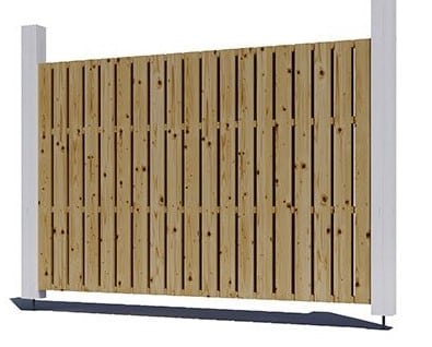 Seitenwand für Carport