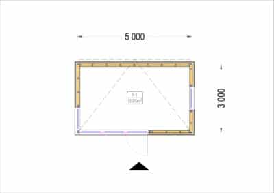 PREMIUM GARTENHAUS (Isoliert, SIPS), 5x3 m, 15 m² – Bild 6