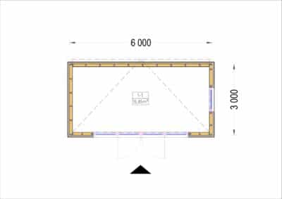 Premium Gartenhaus (Isoliert, SIPS), 6x3 m, 18 m² – Bild 6