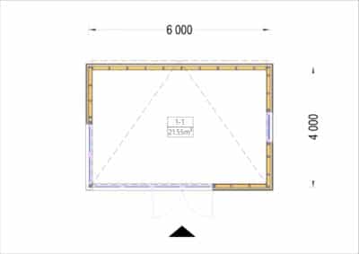 Premium Gartenhaus (Isoliert, SIPS), 6x4 m, 24 m² – Bild 6