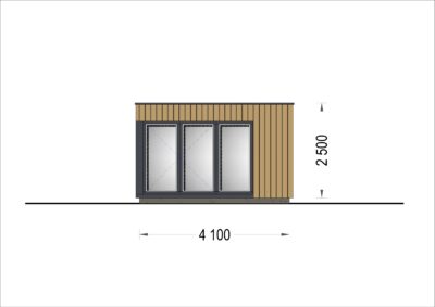 PREMIUM Gartenhaus (Isoliert, SIPS), 4.1x2.4 m, 10 m² – Bild 7