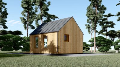 Blockbohlenhaus SUSI (44mm + Holzverschalung), 20m² – Bild 4