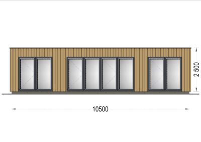 PREMIUM Gartenhaus (Isoliert, SIPS), 10.5x4.5 m, 40 m² – Bild 9