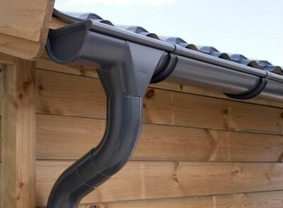 Dachrinnenset Zink für Satteldach bis 3,4 m