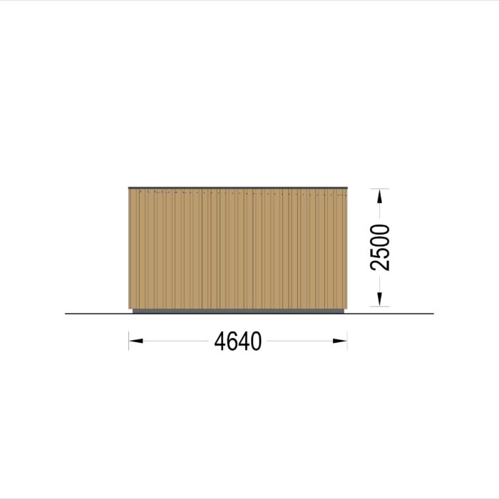 Holzhaus PREMIUM (34mm + Holzverschalung), 10.5x4.5m, 47m² – Bild 11