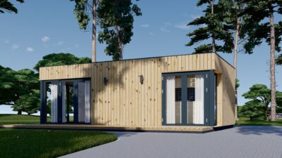 Gartenhaus PREMIUM (34mm + Holzverschalung), 7.5x4m, 30m² – Bild 3