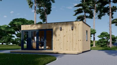 Premium Gartenhaus Tobi (34mm + Holzverschalung), 6x4m, 24m² – Bild 3