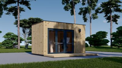 Premium Gartenhaus Tobi (34 mm + Holzverschalung) 10m² – Bild 3