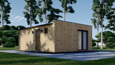 Premium Gartenhaus Tobi (34mm + Holzverschalung), 6x5m, 18m² – Bild 5