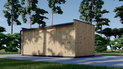 Premium Gartenhaus Tobi (34mm + Holzverschalung), 6x3m, 18m² – Bild 4