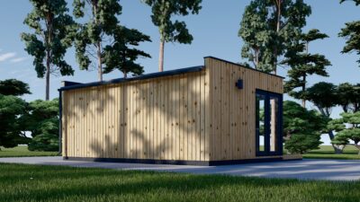 Premium Gartenhaus Tobi (34mm + Holzverschalung), 6x4m, 24m² – Bild 4