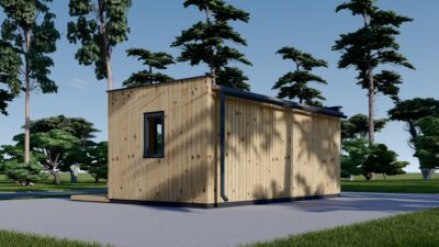 Premium Gartenhaus Tobi (34mm + Holzverschalung), 6x3m, 18m² – Bild 5