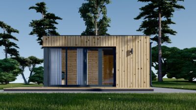 Premium Gartenhaus Tobi (34mm + Holzverschalung), 6x5m, 18m² – Bild 3