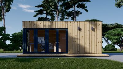 Premium Gartenhaus Tobi (34mm + Holzverschalung), 6x4m, 24m² – Bild 2