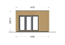 Premium Gartenhaus Tobi (34 mm + Holzverschalung) 10m² – Bild 8