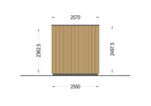 Premium Gartenhaus Tobi (34 mm + Holzverschalung) 10m² – Bild 9