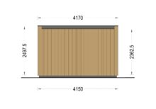 Premium Gartenhaus Tobi (34 mm + Holzverschalung) 10m² – Bild 10