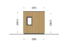 Premium Gartenhaus Tobi (34 mm + Holzverschalung) 10m² – Bild 11