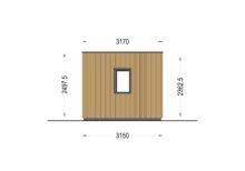 Premium Gartenhaus Tobi (34mm + Holzverschalung), 6x3m, 18m² – Bild 11