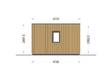 Premium Gartenhaus Tobi (34mm + Holzverschalung), 6x4m, 24m² – Bild 11