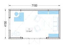 Premium Gartenhaus Tobi (34 mm + Holzverschalung) 24m² – Bild 7