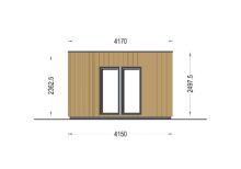 Premium Gartenhaus Tobi (34 mm + Holzverschalung) 24m² – Bild 9