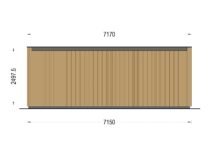 Premium Gartenhaus Tobi (34 mm + Holzverschalung) 24m² – Bild 10