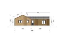 Holzhaus VALENTIN (44mm + Holzverschalung) 80 m² – Bild 11